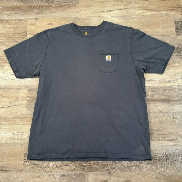 Gray essential Carhartt men’s work wear pocket t shirt XXL - Picture 2 of 5